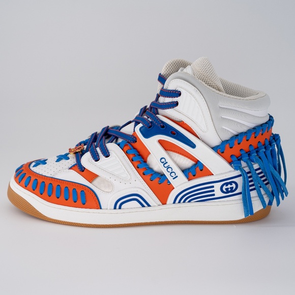 Size 10.5G - Gucci Basket High Boston Red Sox MLB White Red Blue main image 15